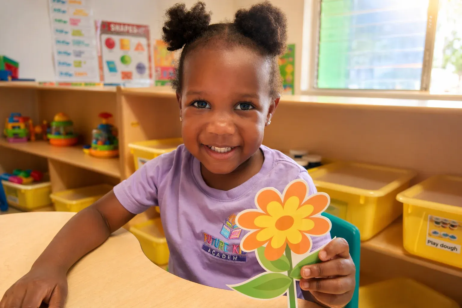 Children learning joyfully