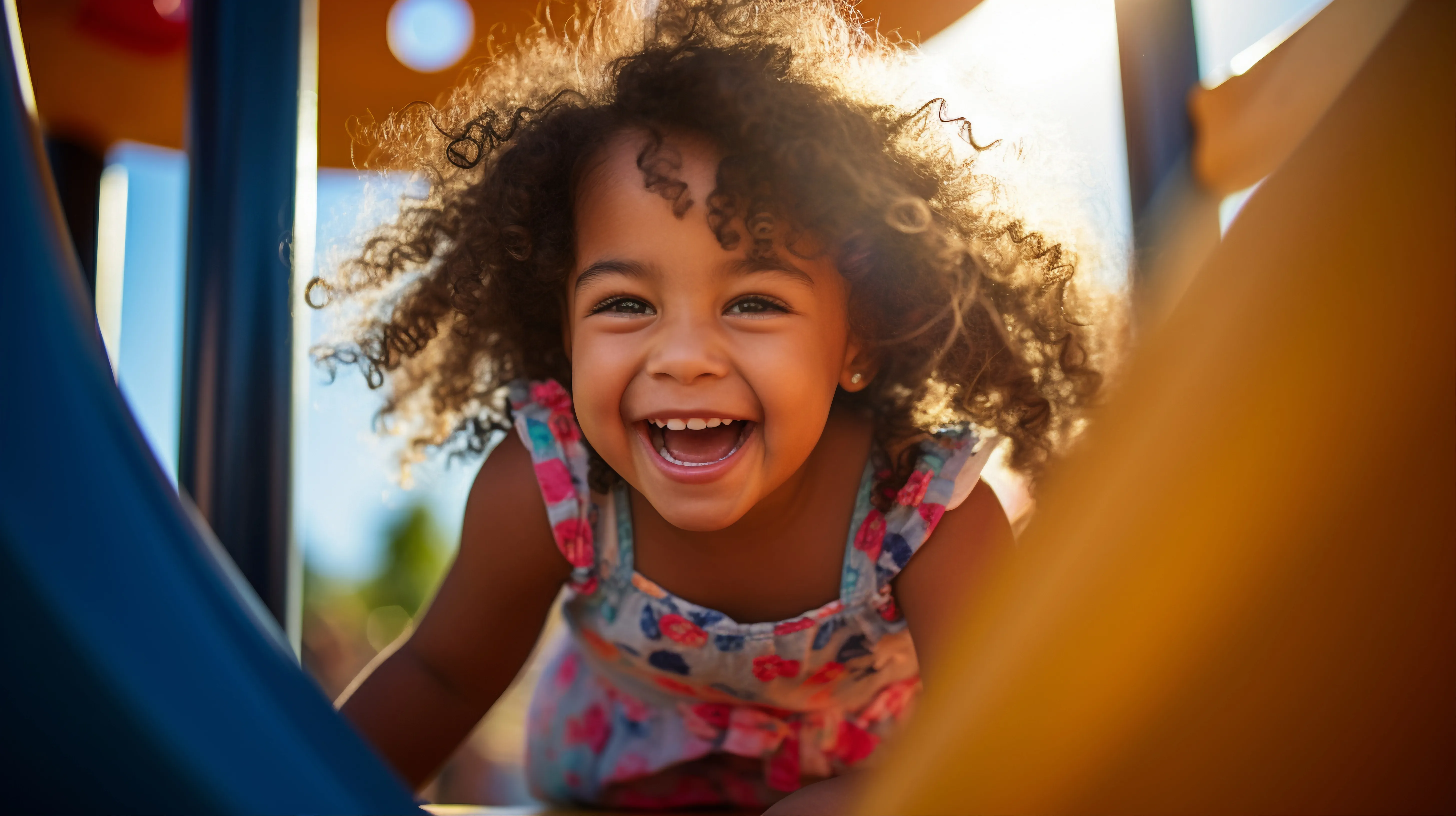 Children learning joyfully